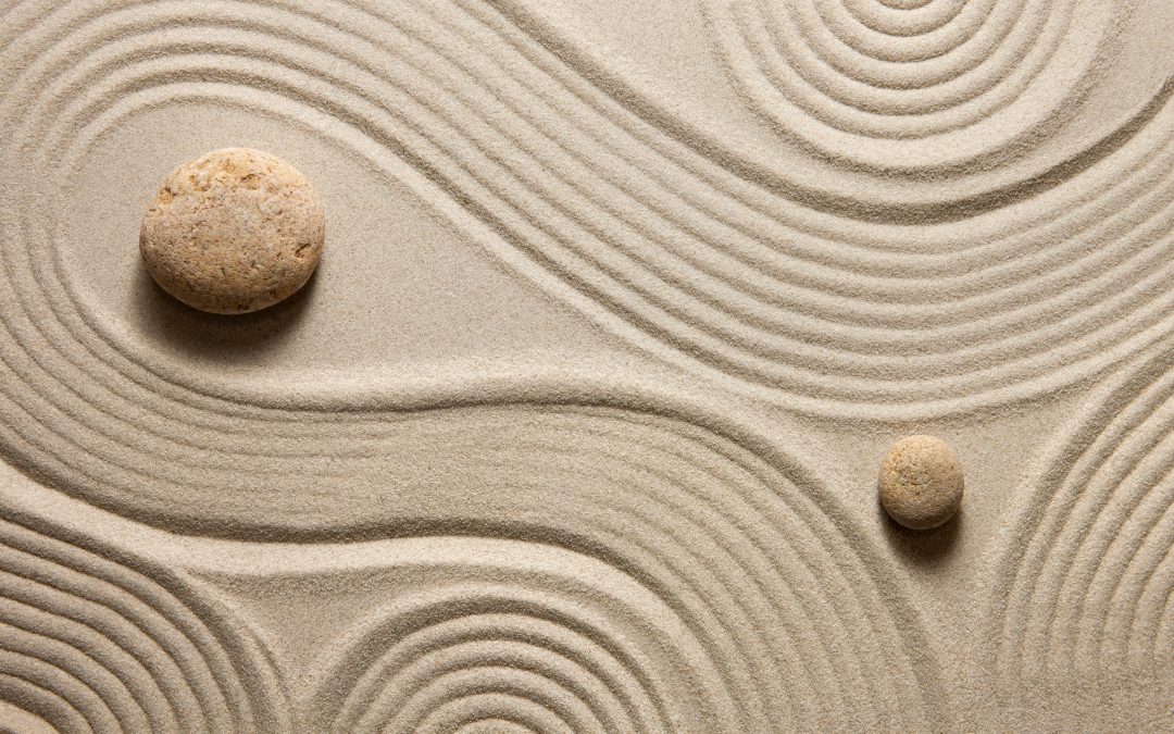 Du sable et des formes rondes rappelant le calme et la sérénité